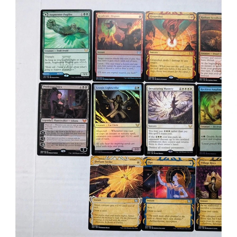 MTG Magic the Gathering Card Lot Mostly Strixhaven w/ Holos Rares READ NM LP